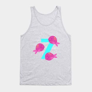 Mermaid Series: Number 7 Tank Top